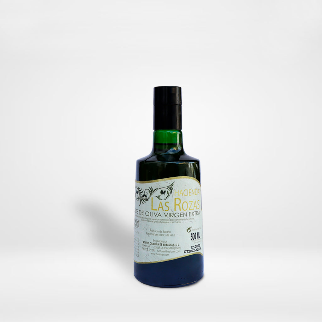 Aceite de Oliva Virgen Extra Cosecha Temprana, PACK de 4 Botellas de cristal de 500 ml + Caja de Madera