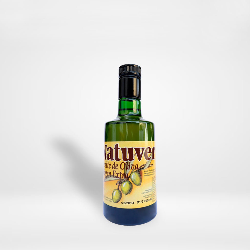 botella-de-cristal -de-500-ml-de-aceite-de-oliva-virgen-extra-coupage-sierra-de-guadalcanal-seleccion-alta